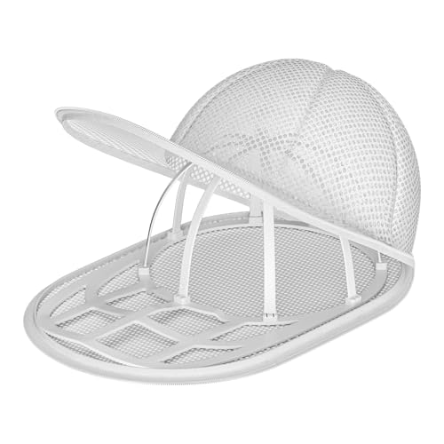 LONGD Hat Washer Cage with Snap Lock - Machine/Dryer Safe Compact Hat Cleaner for Baseball Caps & Storage