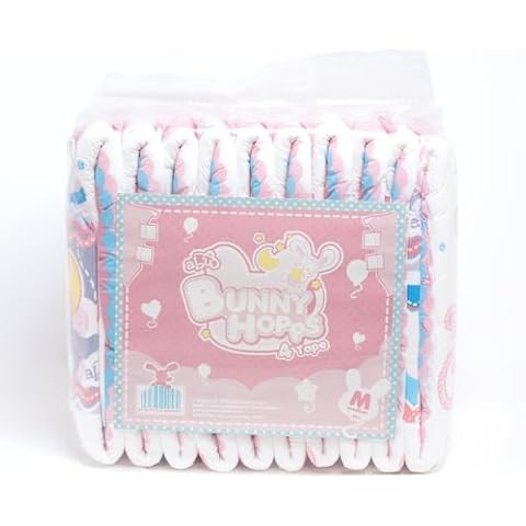 ABU BunnyHopps 4-Tape Adult Diapers - Pack of 10 (Extrra-Large) Cover