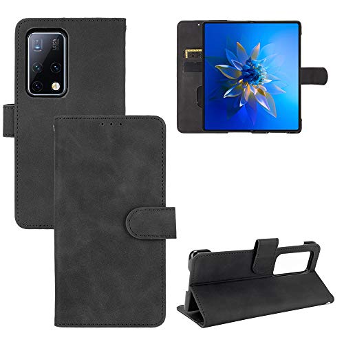 Compatible con Huawei Mate X2 5G Funda abatible para Cartera,Compatible con Huawei Mate X2 4G Kickstand Cierre magnético Black