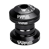WFS NV.28 1 Inch Threadless Bike Headset - CNC Alloy, ISO 26.4mm Crown Race, Sealed Bearings, Includes Top Cap and Starnut, Black