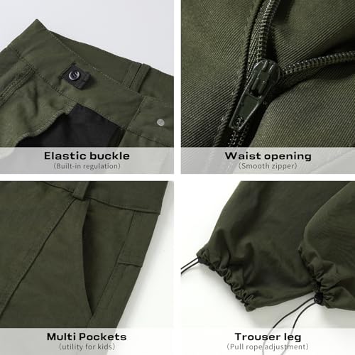 Baggy Cargo Pants for Teen Boys Hip Hop Casual Trousers Loose Fit Streetwear with Pockets3