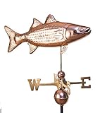 East Coast Weathervanes and Cupolas Striped Bass Weathervane Polished Copper