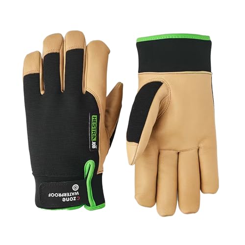 Hestra Job Kobolt CZone Winter Flex Breathable Weather-Resistant Insulated Goatskin Glove...