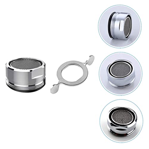 Kitchenfaucet Aerator 1 Set Bubbler Set Kitchen Sink Aerator Stainless Steel Silver To Disassemble Inner Core Faucet Bubbler Aerator #TOP1