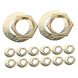 Artibetter Teiliges Ersatzteil mit Muttern und Dichtungen in Gold Kompatibel für Wanduhr und...