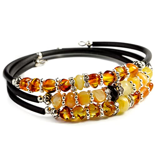 Bracelet en ambre de la Baltique élégant pour sublimer vos tenues d'été