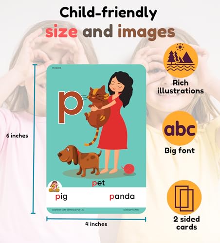 Image of Edsmart Flash Cards - Combo of 2 Sets Phonics and Reading Cards and More (Edsmart Flash Cards - Combo of 2 Sets (Phonics and Reading Cards & Letters, Numbers and 100+ Words))
