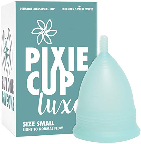 Pixie-Menstrual-Cup-Includes-Ebook-Guide-Cleaning-Wipes-Lube-Storage-Bag-Number-1-for-Most-Active-Reusable-Period-Cup-Tampon-and-Pad-Alternative-Buy-One-We-Give-One-2X-Small