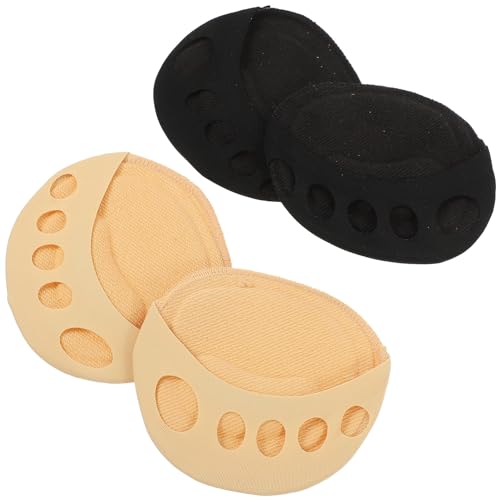 DEARMAMY 2Pairs Womens Invisible Half Socks Breathable Sweat Absorbing Toe Socks for Summer Fit for Canvas Running and Shoes Comfortable Support for All