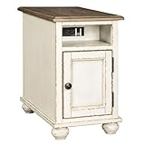 Signature Design by Ashley Realyn Chair Side End Table White/Brown