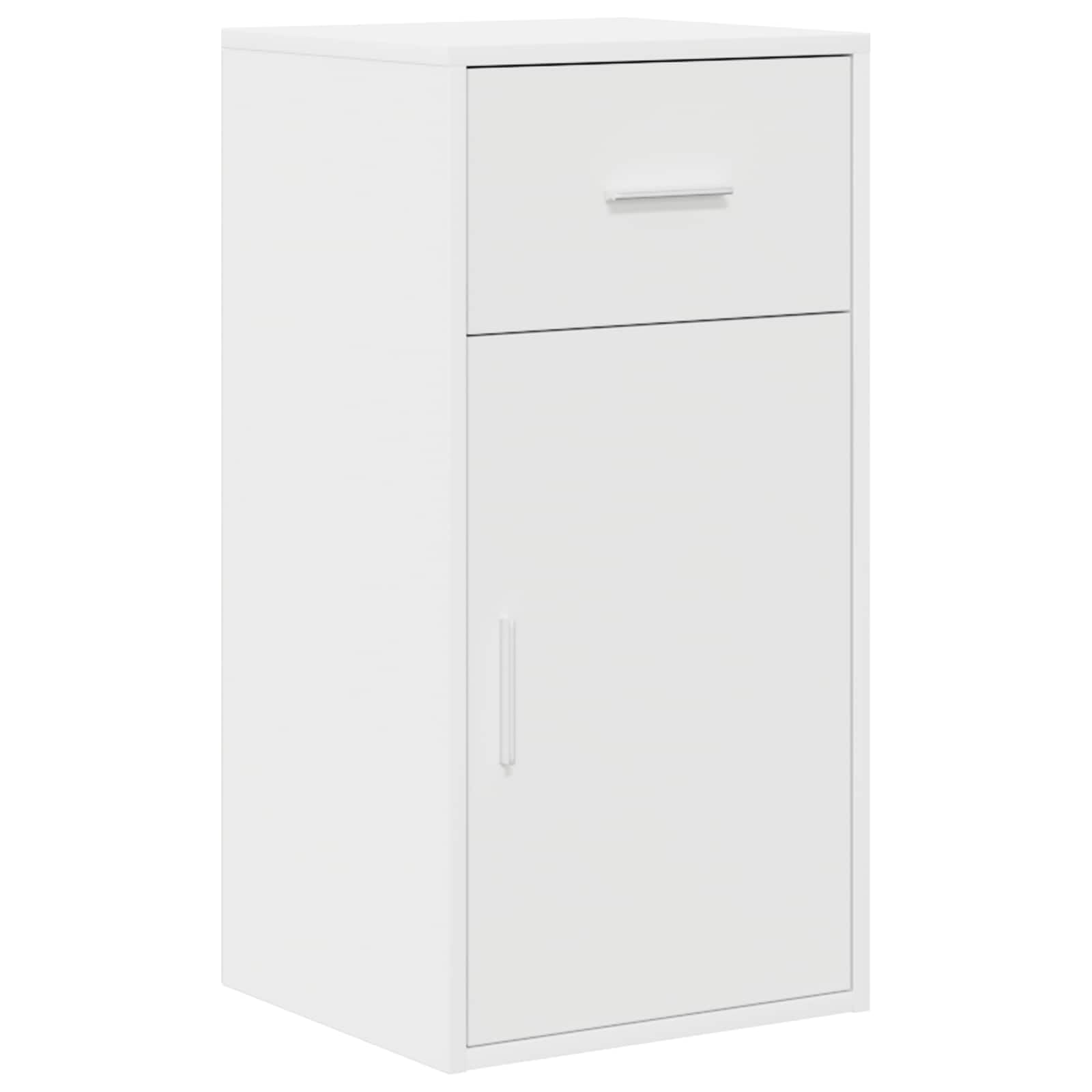Scrivania ad angolo in legno ingegnerizzato bianco con cassetto e ripiano 102 x 88 x 75 cm per ufficio casa smartworking postazione lavoro studio gaming