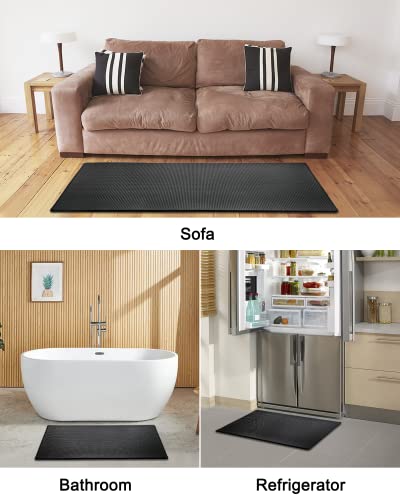 Artnice Anti Fatigue Kitchen Mats 2 Piece,Black Kitchen Rugs And Mats Sets, Memory Foam Waterproof Floor Mat For Kitchen,Mat For Standing Desk Anti-Fatigue For Work Place, Kitchen,Living Room,Laundry #TOP5