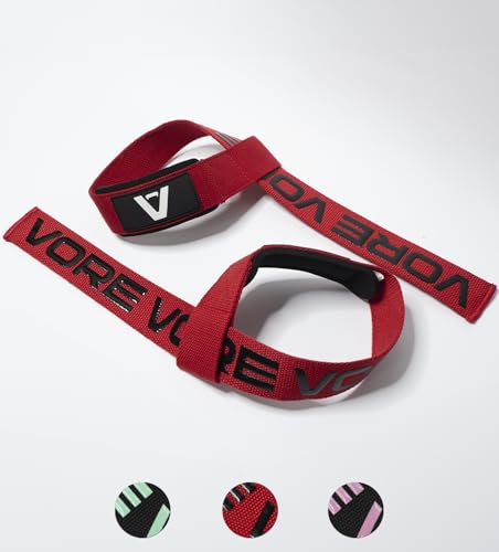 VORE Straps Gym - Correas Levantamiento de Pesas para Lifting, Gimnasio - Accesorios Fitness Mujer y Hombre