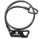 DawnHawk ワイヤーロック ヘルメット Φ5X500mm ダイヤルロック バイク 自転車 スノーボード