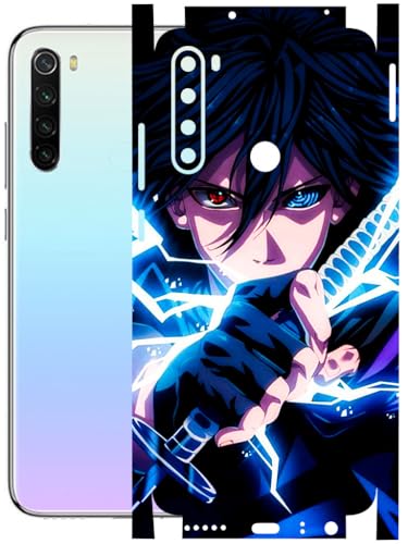 Image of AtOdds - Full Body Back Screen Guard Protector Film - Lamination Wrap Skin Sticker Compatible with REDMI Note 8 | Scratchproof Matte Finish (Anime 42)