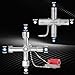 Paoeyrb 2 Pcs Water Key, Premium Silcock Key 4 Way, Multi-functional Water Key Shut Off Tool, Compact Water Meter Key for Hose Bib, Valve, Faucet and Spigot