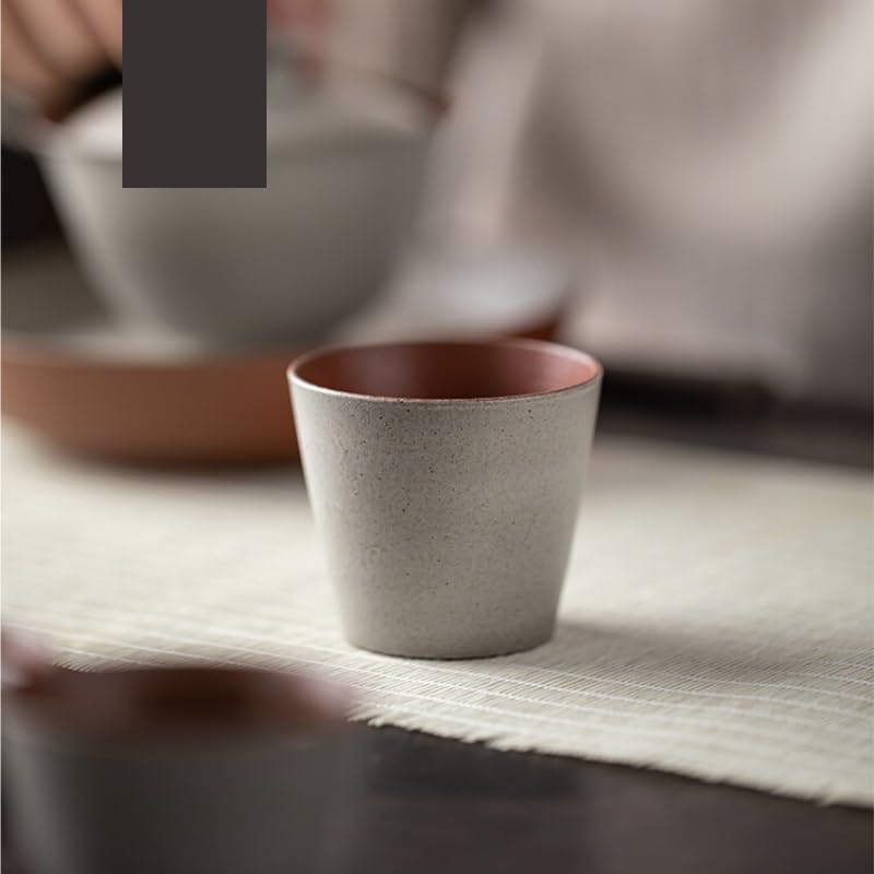 Filiżanki Matcha Kamionka Prosta filiżanka do herbaty Kubek do herbaty Pojedynczy kubek domowy Kung Fu Zestaw do herbaty Osobisty kubek ceramiczny Mały kubek do herbaty Zestaw do herbaty Kubek