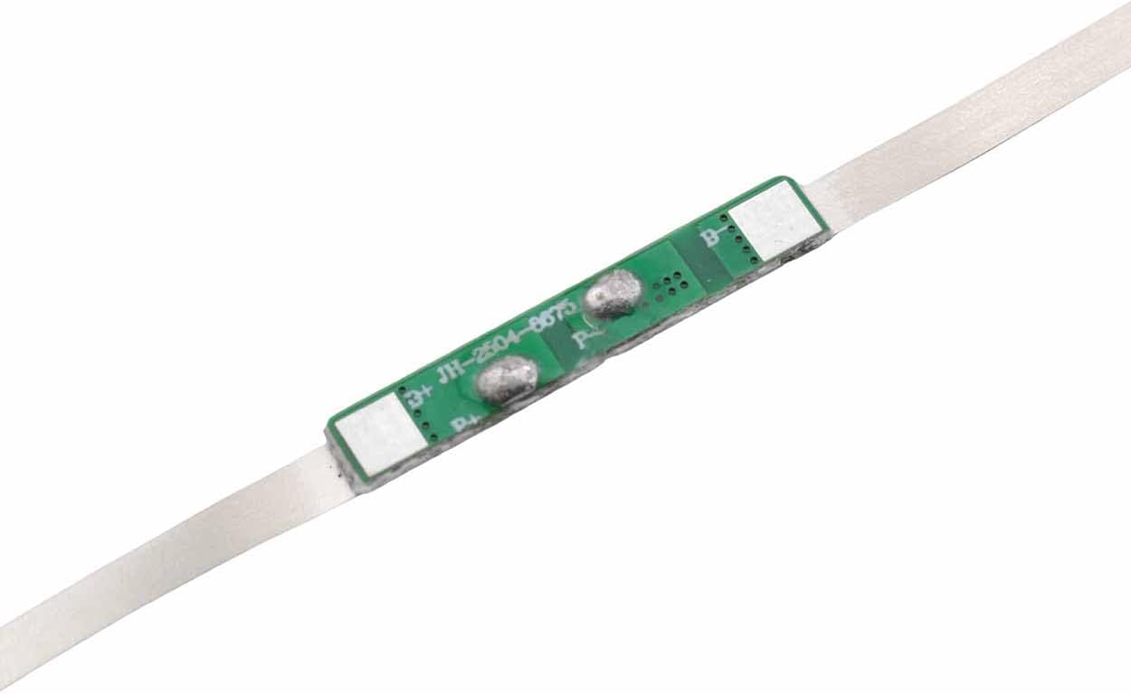 15PCS Single Cell Lithium Battery Protection Board with Solder Tape 2-3A 3.7V 18650 Battery Accessories