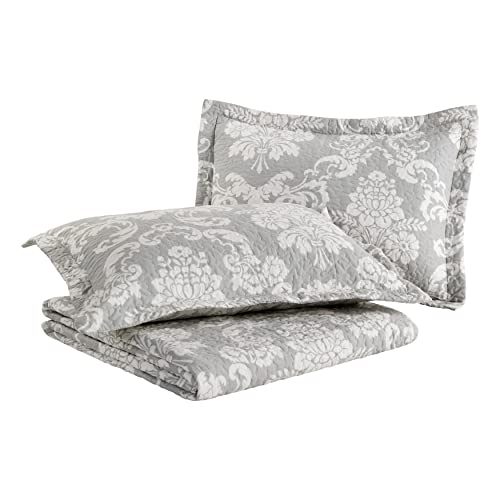 image for Laura Ashley - Queen Quilt Set, Cotton Reversible Bedding with Matchin