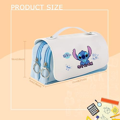 PADIEOE Stitch Astuccio con cerniera, grande