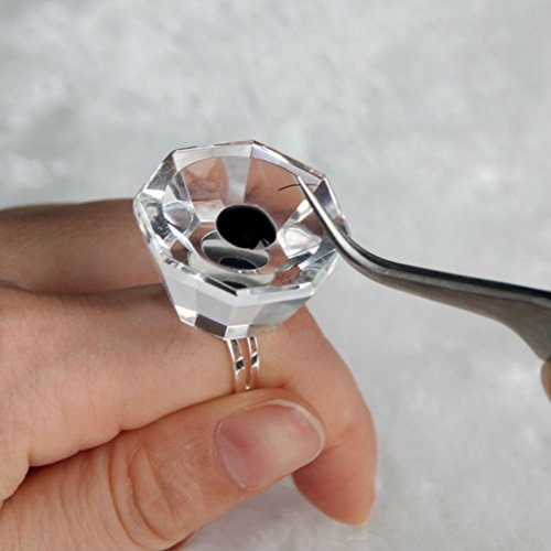 AKOAK Reuseble Crystal Glue Adhesive Holder Ring Eyelash Extension False Eyelash Grafting Pallet Holder Ring image 4
