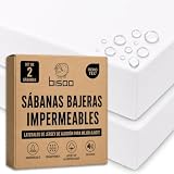 Bisoo Sabana Magica 60x120 2 Blancas. Bajera Impermeable para Cuna