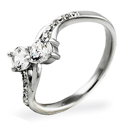 Plata esterlina entrelazados barroco circonio cúbico anillo del diseño, Tamaño 17 Plata esterlina entrelazados barroco circonio cúbico anillo del diseño, Tamaño 17