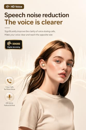 Image of S88 Open Ear Clip-On Earbuds with Battery Indicator Display OWS Wireless Earphones | Situational Awareness | 40 Hrs Playback | Bluetooth V5.4 | ENC Mic for Calls | 40Ms Low Latency Gaming. Beige