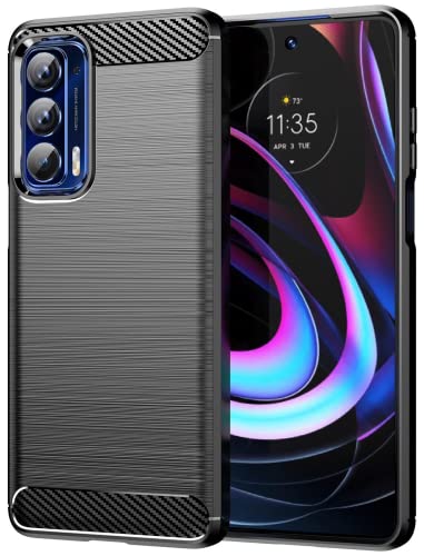 Coque Motorola Edge 2021 antichoc en caoutchouc TPU souple noir