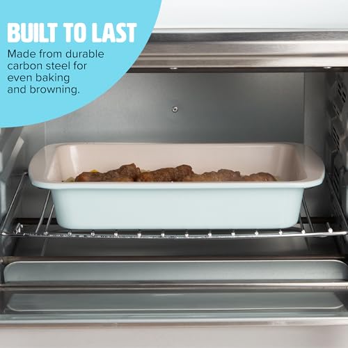 Tasty Nonstick Toaster Oven Baking, 3-Piece Set, Aqua - Thumbnail 4