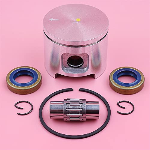SEEDDFF 48 mm Kolbenringstift Sicherungsring-Kit passend for Husqvarna 61 Jonsered 630 Nadellager Öldichtung Benzin…
