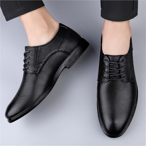 Men Oxford Shoes Lace-up Wedding Wingtip Luxury Leather Casual Business Anti-Slip Dress2