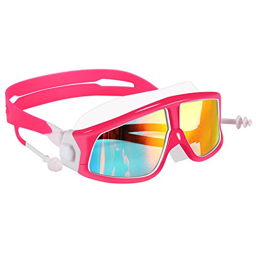 Spinosaurus Kids Swim Goggles(Age 3-15 Years), Fashionable, Anti-Fog,UV Protection, No Leaking, Coated Lens,