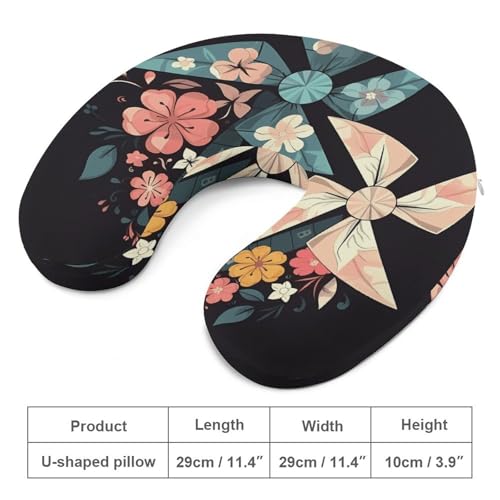 Almohada en U de espuma viscoelástica tamaño único miniatura 2