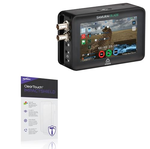 BoxWave Screen Protector Compatible With Atomos Samurai Blade - ClearTouch ImpactShield (2-Pack), Impenetrable Screen Protector Flexible Film
