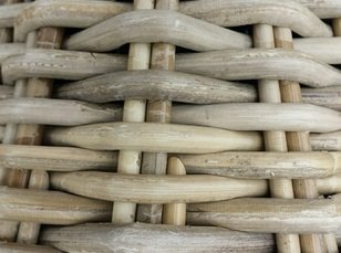 Very Strong Excellent Quality Lined Square Log Basket / Storage Basket