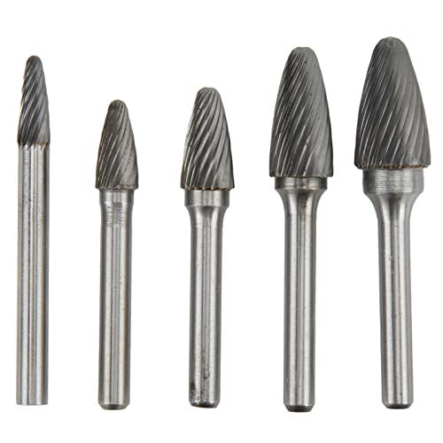 Set de 5 fresas rotativas de carburo con vástago 6 mm miniatura 3