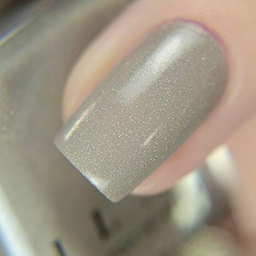 Ilnp Set In Stone - Creamy Greige Holographic Nail Polish #TOP5