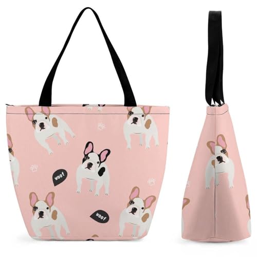 Sac à main Bouledogue Français cadeau parfait pour femme active et voyageuse