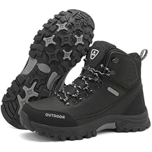 Mens Breathable Hiking Shoes Lightweight Waterproof Outdoor Boots for Trekking, Backpacking & Work Wear
