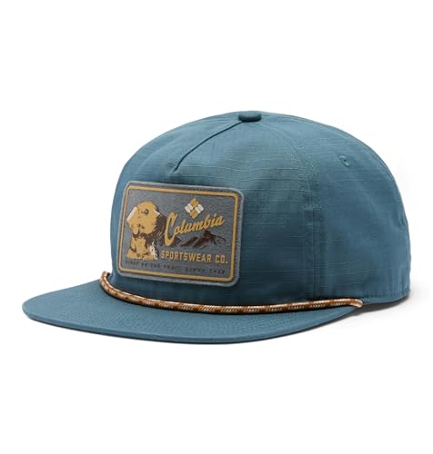 Columbia Unisex Ratchet Strap Snap Back Hat Everblue/Pup Patch One Size