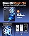 UNBREAKcable 2-Pack Screen Protector for iPhone 17 Pro, Double Shatterproof Tempered Glass [Easy Installation Frame] [9H Hardness] [99.99% HD Clear] [Case Friendly] for Apple iPhone 17 Pro 6.3 inch