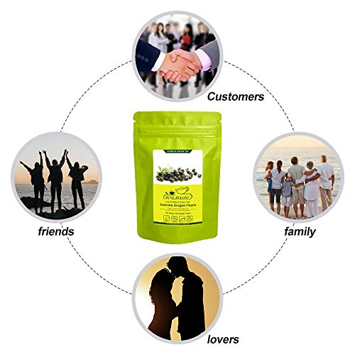 Lwxljmjzc－100G/3.53Oz Jasmine Dragon Pearls Tea-Loose Leaf Green Tea With Pleasant Jamsine Aroma-Jasmine Tea Suitable For Both Hot And Cold #TOP6