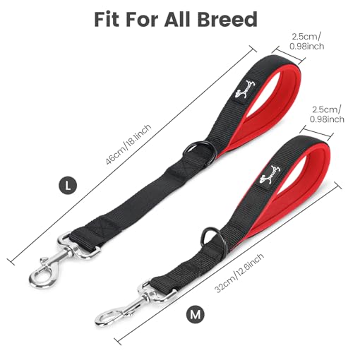 PETTOM Kurzführer Hund, Hundeleine Kurz Nylon, Kurze Leine Hund 32cm, Kurze Hundeleine für Große Mittelgroße und Kleine Hunde