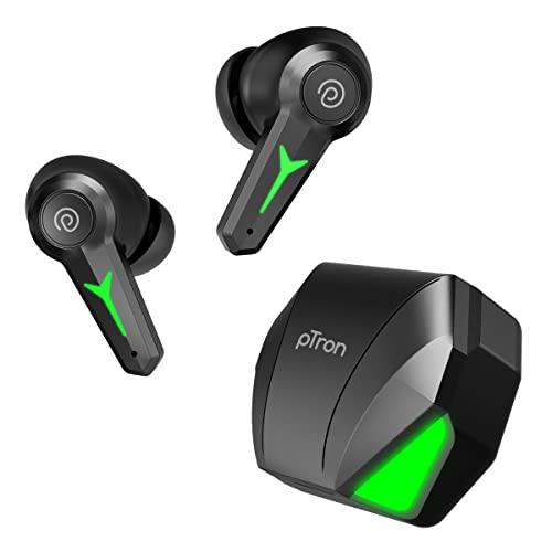PTron Newly Launched PlayBuds 2 TruTalk AI-ENC HD Calls In-Ear TWS Earbuds, 40ms Low Latency Game/Music Modes, 45Hrs Playtime, BT5.3 Headphones, Type-C Fast Charging & IPX5 Water-Resistant (Black) For Rs. 999 @ 75 %