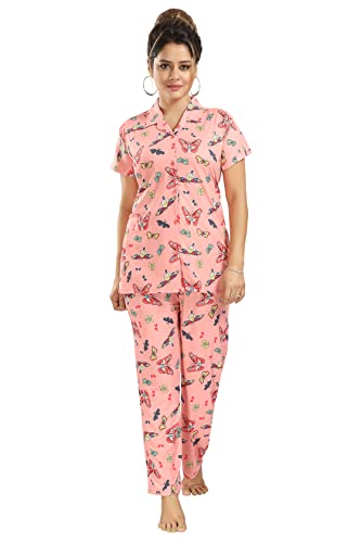 Image of Creation Butter Fly Print Night Suit for Women /Girls