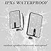 YVU Outdoor Bluetooth Speaker 250W, Wireless Sync Up to 100 Speakers,Indoor/Outdoor Sound System for Patio, Porch, Gazebo, Garage (2 PCS)