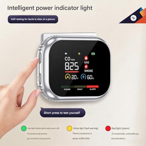 6 in 1 Detector, 6 in 1 Carbon Monoxide detectors Plug in — view 3
