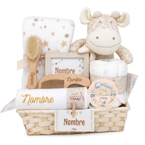 Imagen de Mababyshop Cesta Bebé Personalizada Mi Jirafa