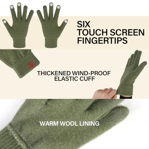 Image of FZ FANTASTIC ZONE Winter Beanie Hats Scarf Touchscreen Gloves for Men Women